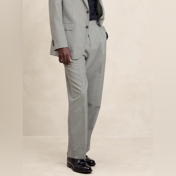BANANA REPUBLIC SIGNATURE ITALIAN RUSTICO WIDE-LEG SUIT PANT - Picture 7 of 13